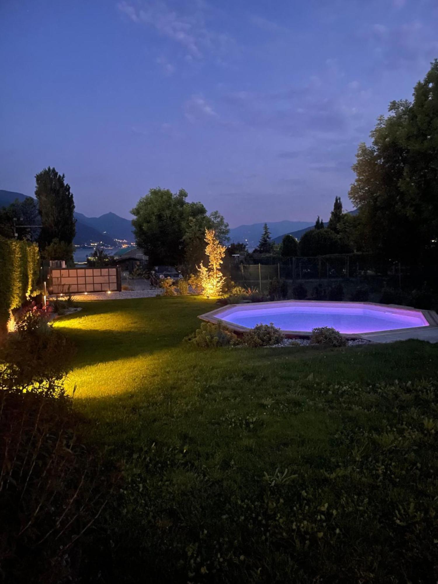 Villa Larius Gravedona Bagian luar foto
