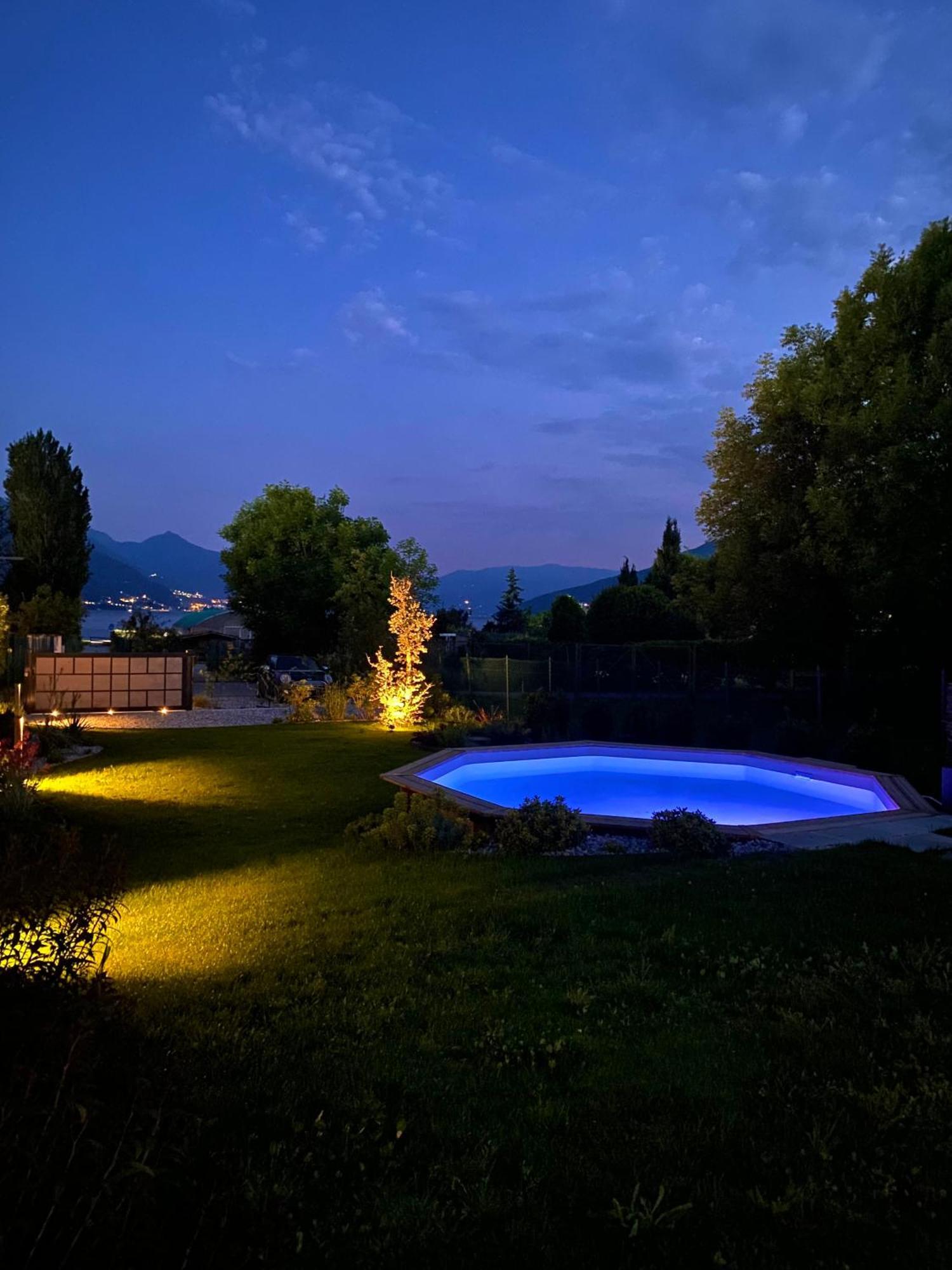 Villa Larius Gravedona Bagian luar foto