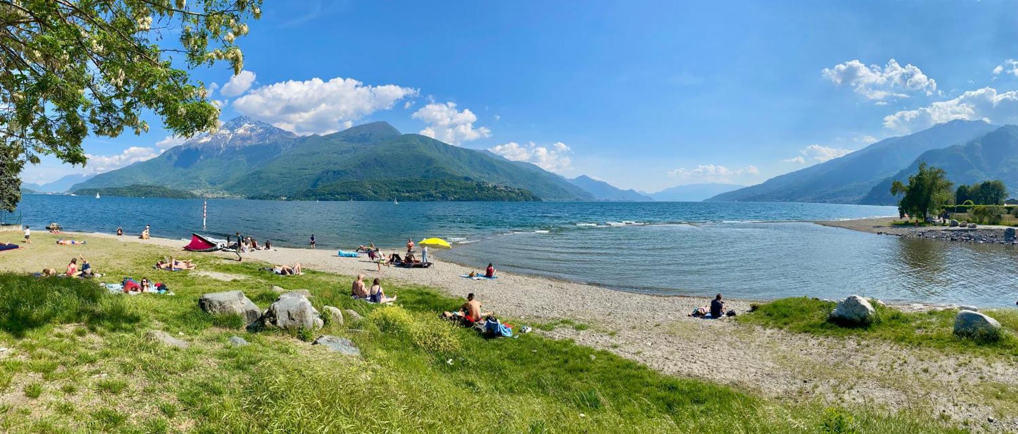 Villa Larius Gravedona Bagian luar foto